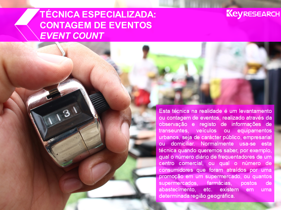 Técnica especializada: CONTAGEM DE EVENTOS