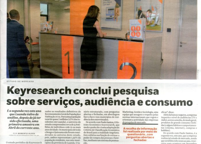 Keyresearch Angola - Jornal Mercado - Estudo Audiências (Paulo Santos)