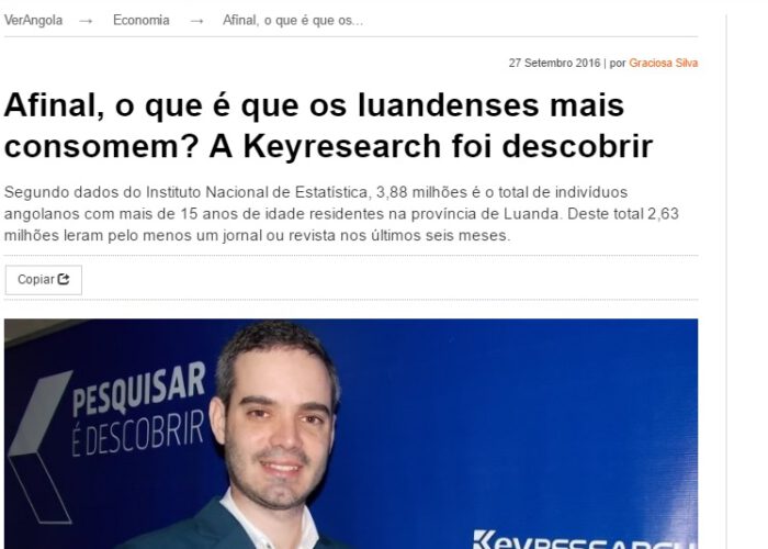 Keyresearch Angola - VerAngola - Estudo Audiências (Paulo Santos)