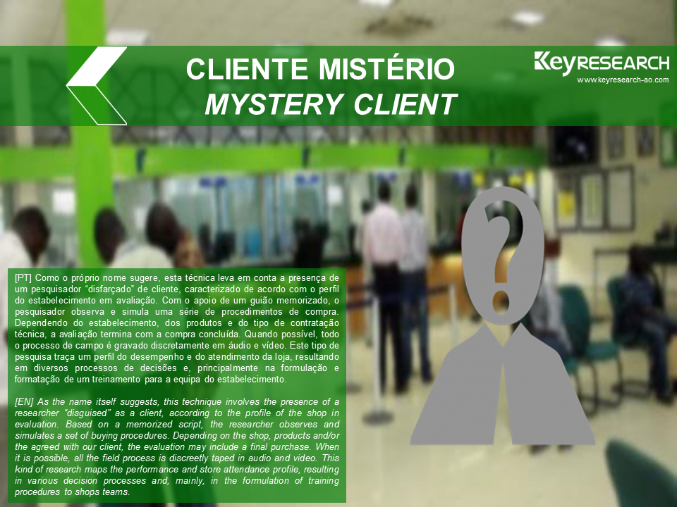 Keyresearch Angola - CLIENTE MISTÉRIO