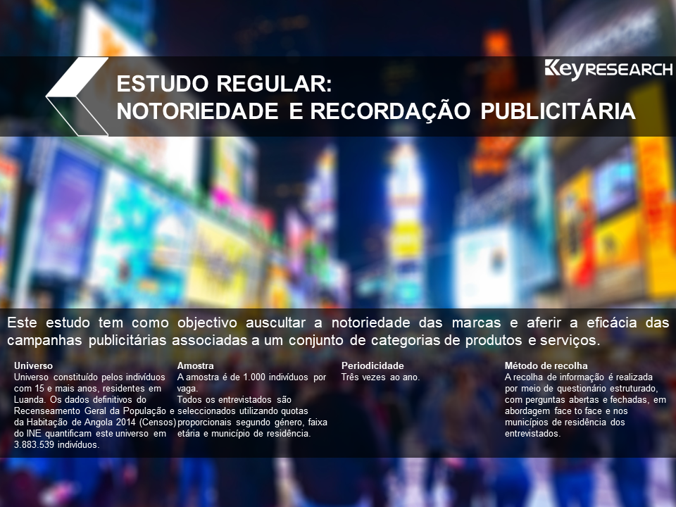 Estudo regular: NOTORIEDADE E RECORDAÇÃO PUBLICITÁRIA