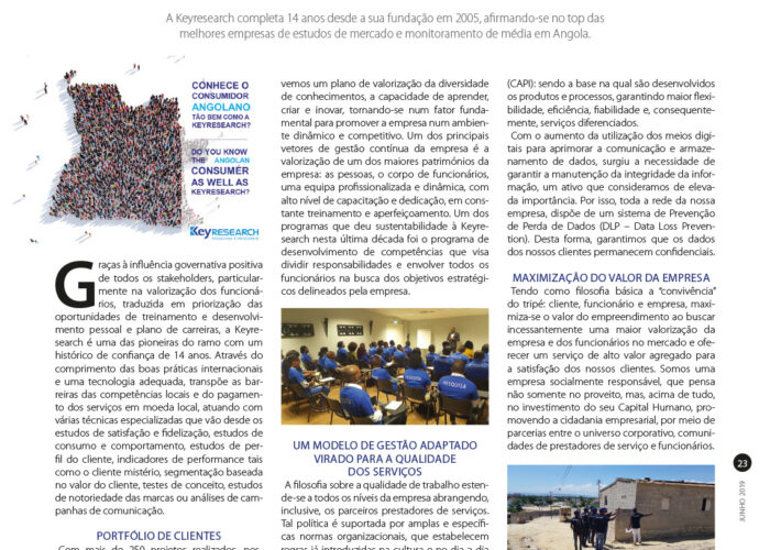 Keyresearch Angola - Revista Pontos de Vista - Pesquisar e descobrir com espírito inovador (Paulo Santos)